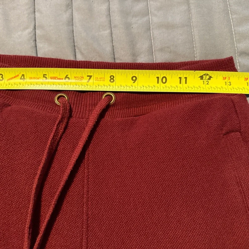 Polo Ralph Lauren Mens Jogger Sweatpants M Burgundy Zip Pocket Fleece